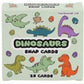 Cards Mini Dinosaur Snap Game 28 Pcs