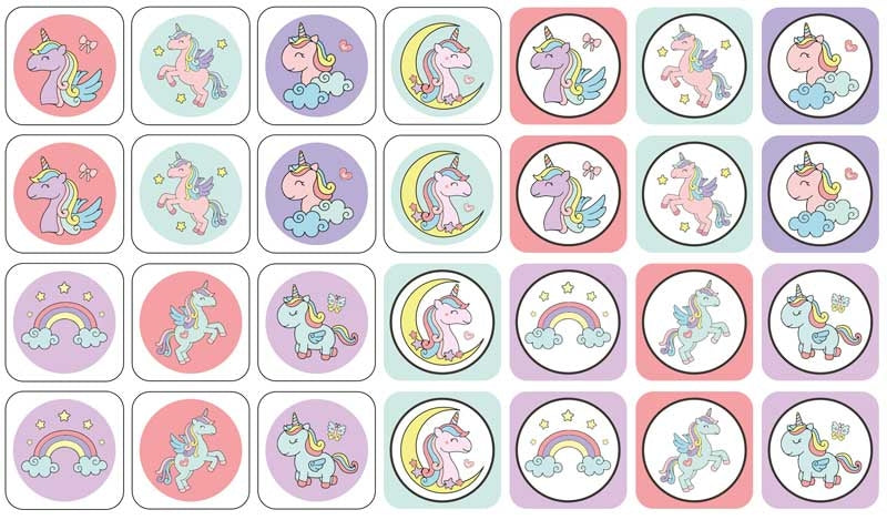 cards-mini-unicorn-snap-game-28-pcs