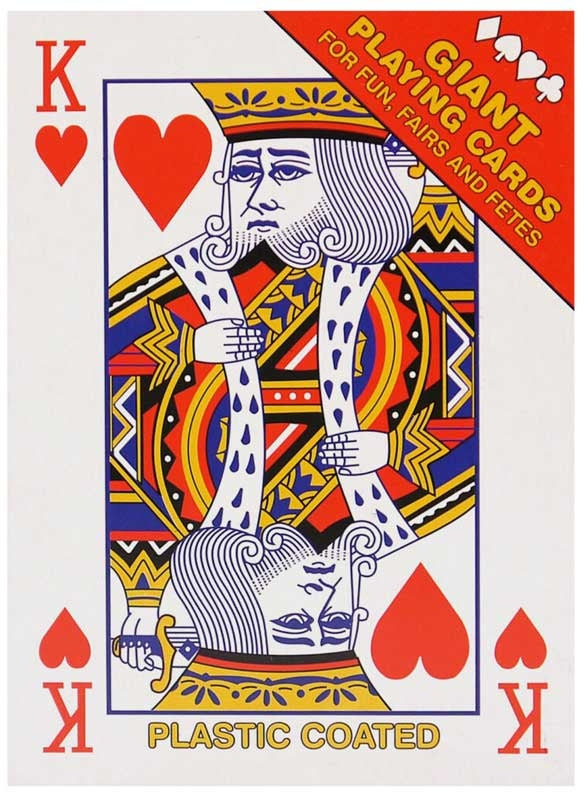 Cards Playing Giant 17cm x 12cm