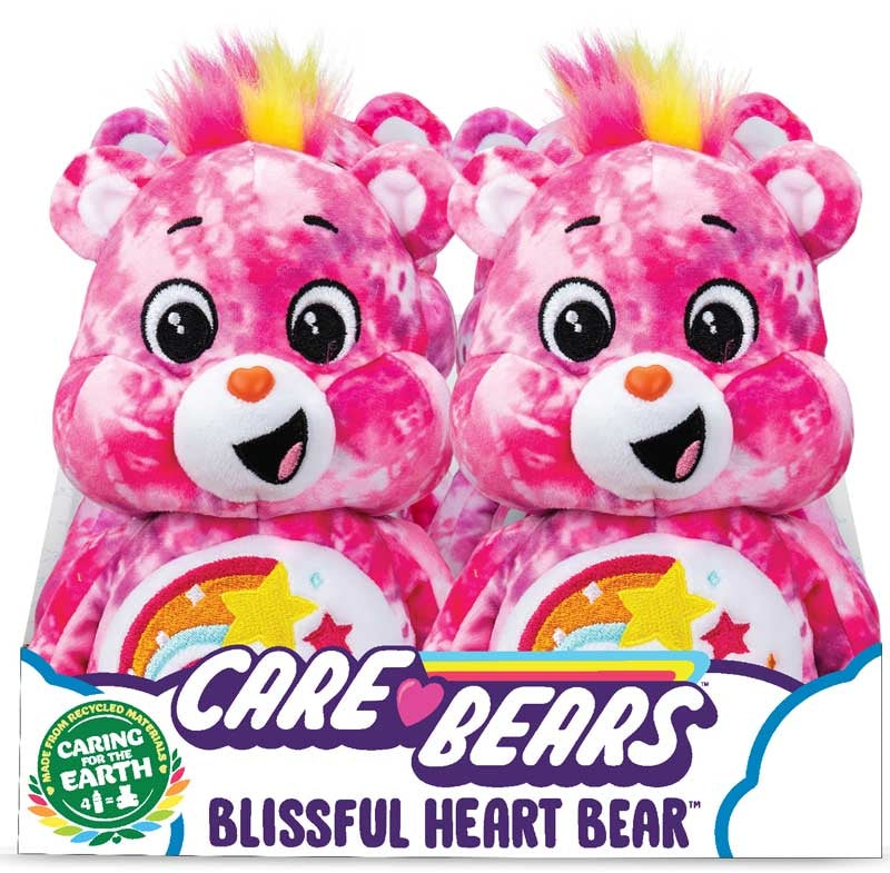 Care Bears 22cm Plush - Blissful Heart Bear - Eco - Friendly