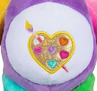 Care Bears 22cm Sparkle Plush - Work Of Heart Bear - Eco-fri