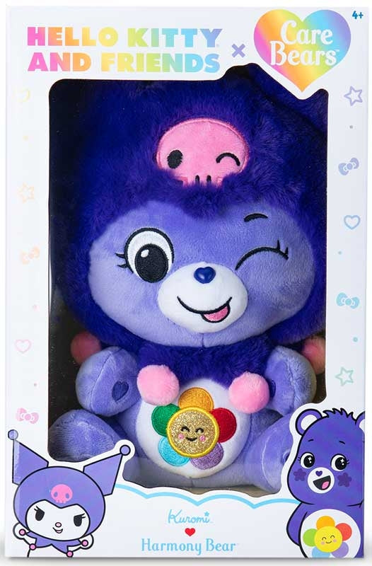 Care Bears 25cm Plush - Hello Kitty - Harmony Bear As Kuromi