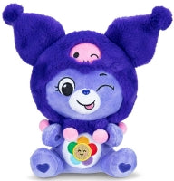 Care Bears 25cm Plush - Hello Kitty - Harmony Bear As Kuromi