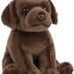 Chocolate Labrador Puppy Plush Stuffed Animal Toy