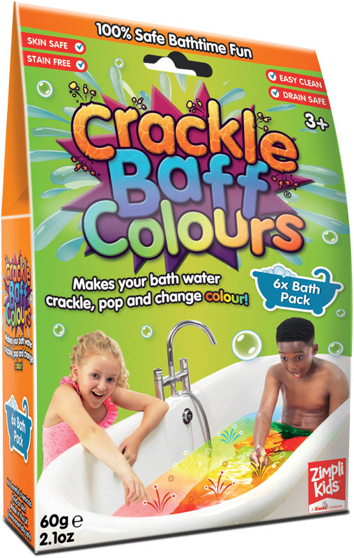 Crackle Baff Colours - 6 Pack 60g