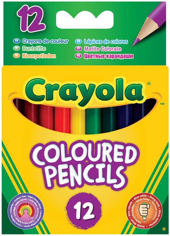 Crayola Half Length Coloured Pencils