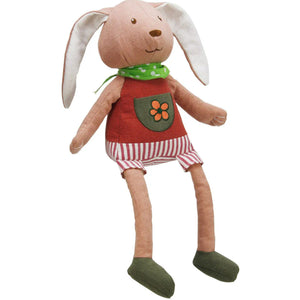 Woven Fabric Miss Rabbit Soft Toy