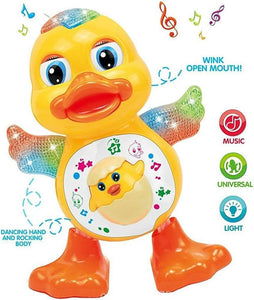 Dancing Yellow Duck Toy with Lights and Music