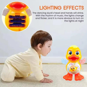 Dancing Yellow Duck Toy with Lights and Music