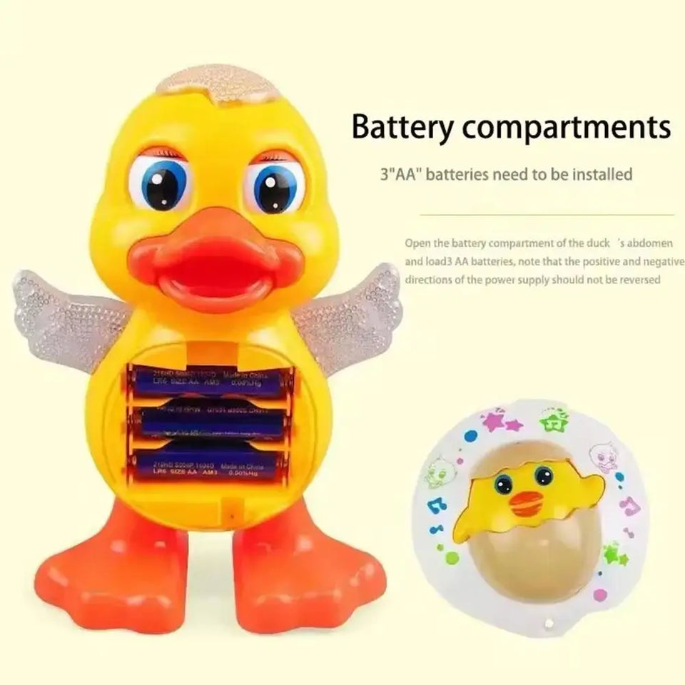 Dancing Yellow Duck Toy with Lights and Music