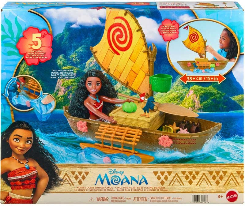 Disney Moana 2 Ocean Voyager Canoe Playset