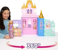 Disney Princess Close & Carry Castle & Rapunzel Fashion Doll