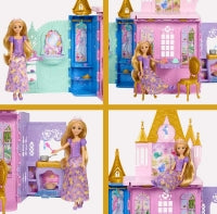 Disney Princess Close & Carry Castle & Rapunzel Fashion Doll