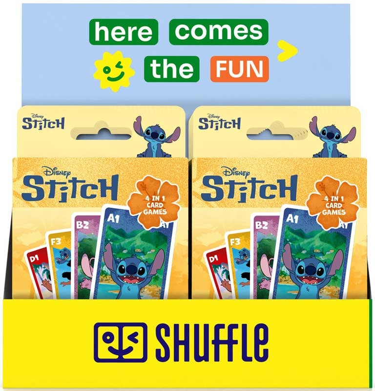 Disney Stitch Shuffle 4 In 1 Card Games