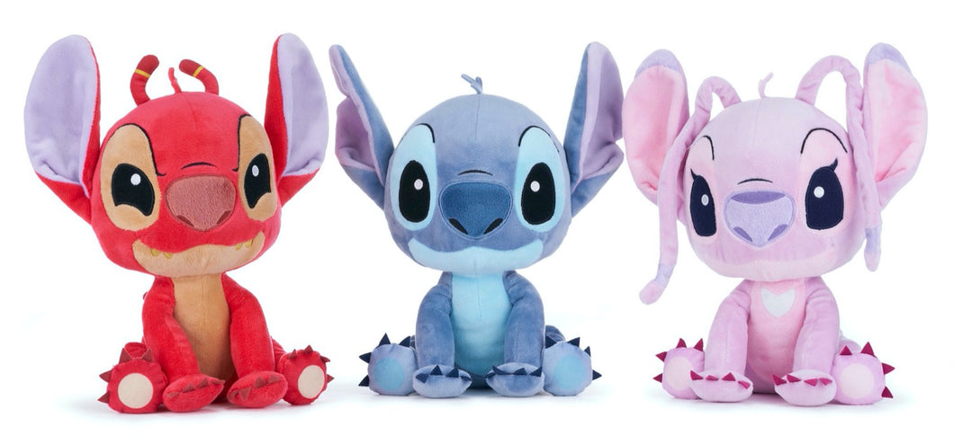 Official Disney Stitch, Lilo, and Leroy Soft Toys at Uncle Jays Toy Store