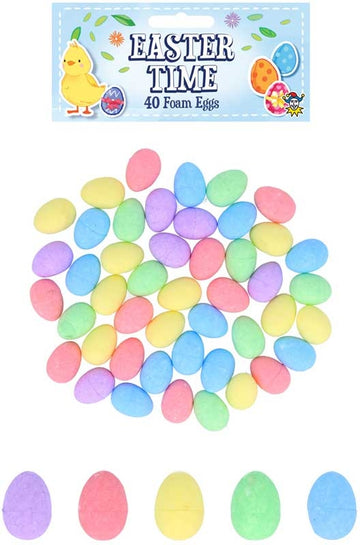 Easter Kit Foam Eggs 2.5cm x 1.5cm 5 Assorted