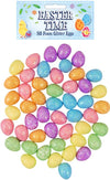 Easter Kit Foam Eggs Glitter Assorted Cols 1.8cm