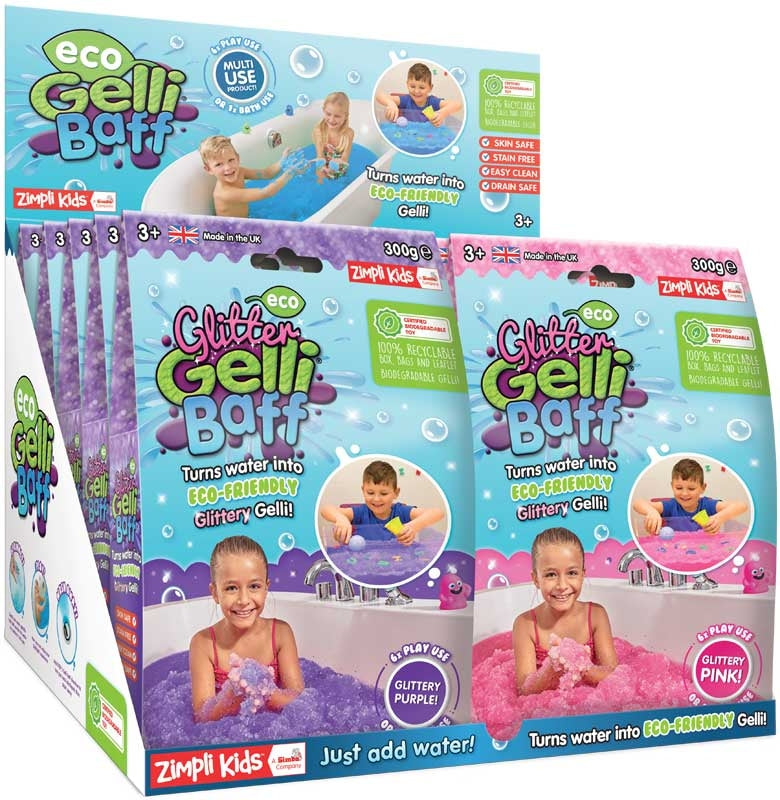 Eco Glitter Gelli Baff Mixed Colours - 300g Assorted