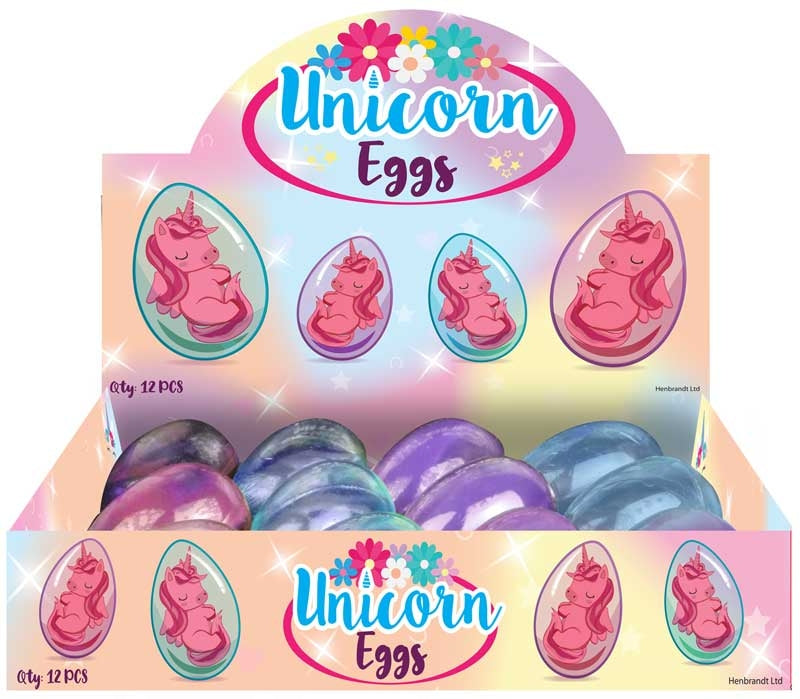 Egg Unicorn Giant W/baby Assorted