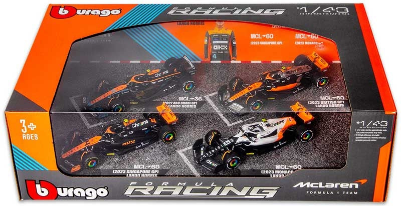 f1 Mclaren f1 Lando Norris Highlights 4pk Set 1:43
