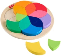 Fisher-price Wooden Color Wheel Puzzle
