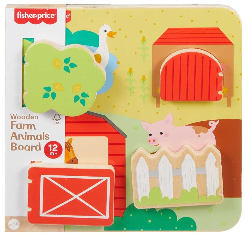 Fisher-price Wooden Farm Animals Board