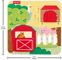 Fisher-price Wooden Farm Animals Board