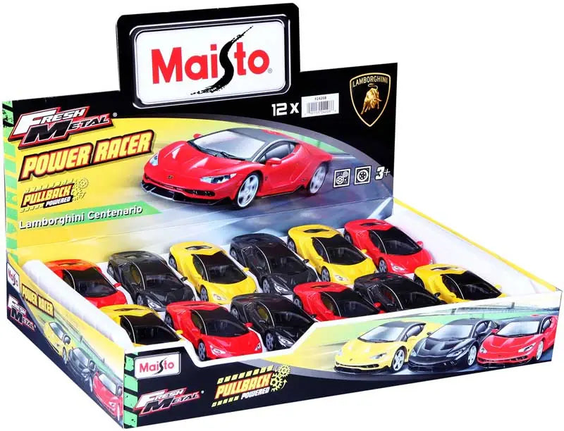Fresh Metal Pull Back Lamborghini Power Racer Assorted