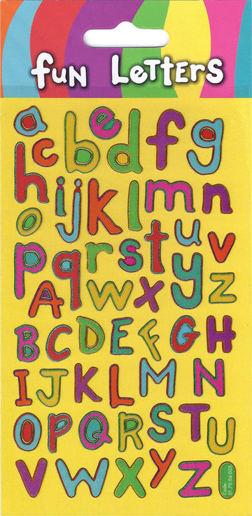 Fun Letters Sparkle Stickers