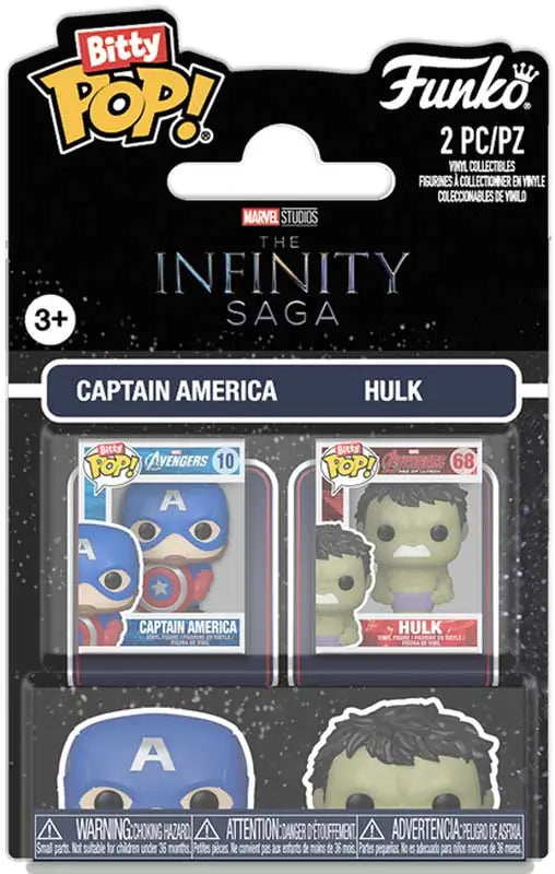 Funko Bitty Pop 2pk: Marvel Infinity Saga - Capt. A & Hulk