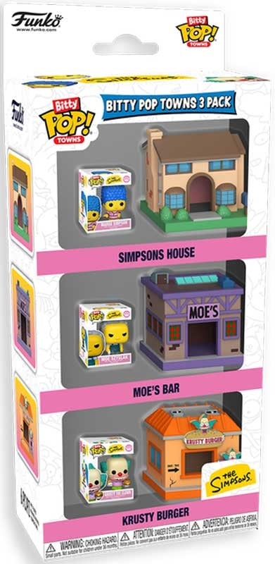 Funko Bitty Pop Town: Smpsns 3pk - Springfield