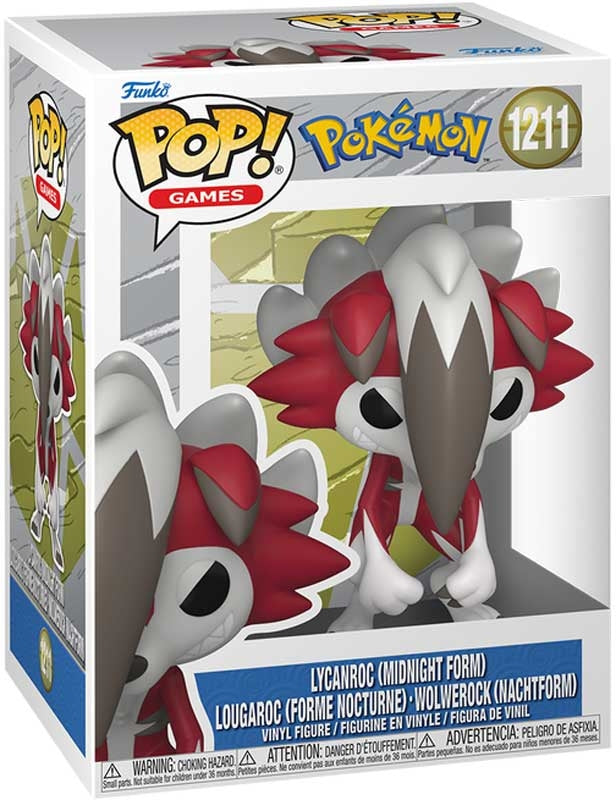 Funko Pop Games: Pokemon - Lycanroc - Midnight