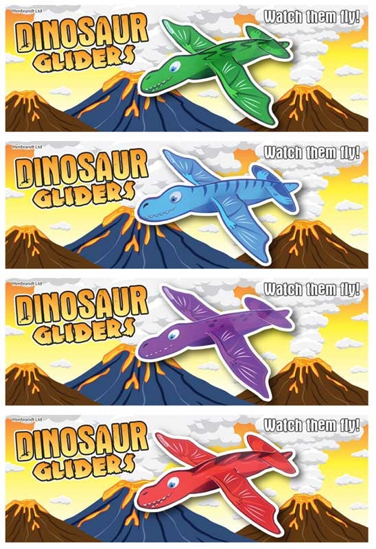 Gliders Dinosaur 17cm Assorted