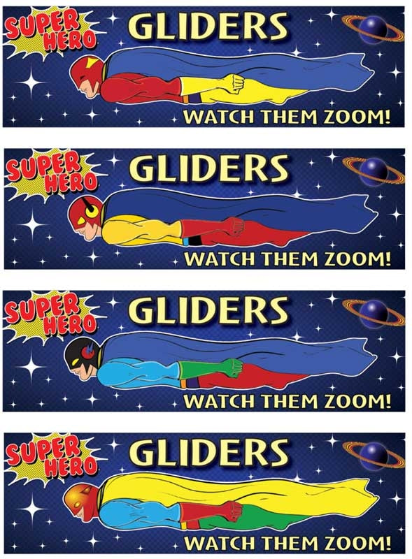 Gliders Super Hero 17cm Assorted
