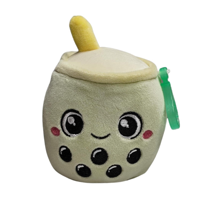 12cm Bubble Tea Plush Keychains - Yellow, Pink, Green, Purple, Blue, Brown Fun