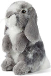 Grey Sitting Lop Eared Rabbit Plush Stuffed Animal Toy