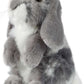 Grey Sitting Lop Eared Rabbit Plush Stuffed Animal Toy