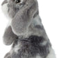 Grey Sitting Lop Eared Rabbit Plush Stuffed Animal Toy