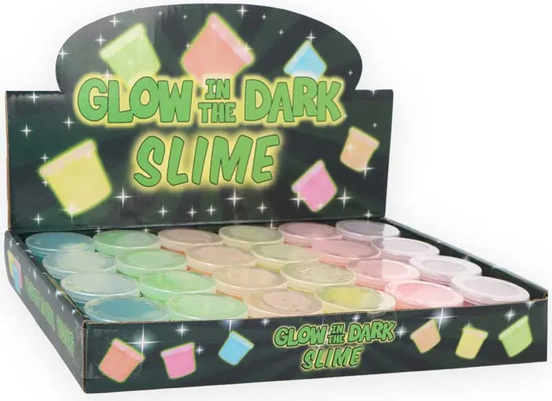 Henbrandt Glow In The Dark Slime Mini Tubs Assorted