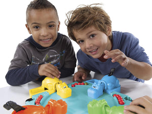 "Classic Hungry Hippos: Marble-Chomping Madness!"