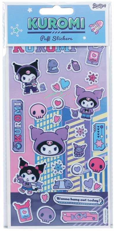 Hk Kuromi Puff Sticker -