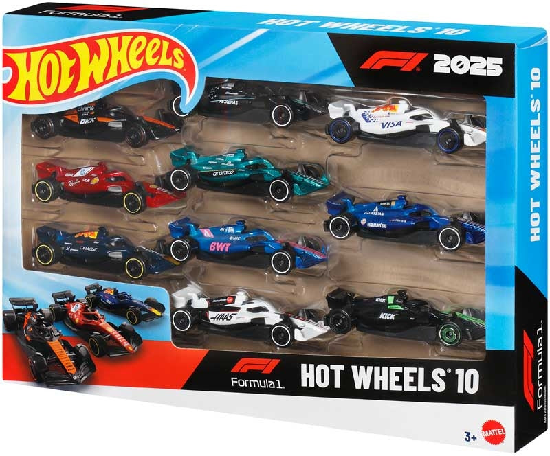 Hot Wheels Basic Car 10 Pack: Formula 1