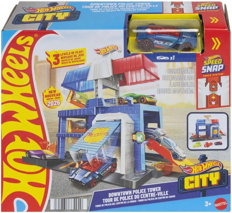 Hot Wheels City Downtown Police Tower