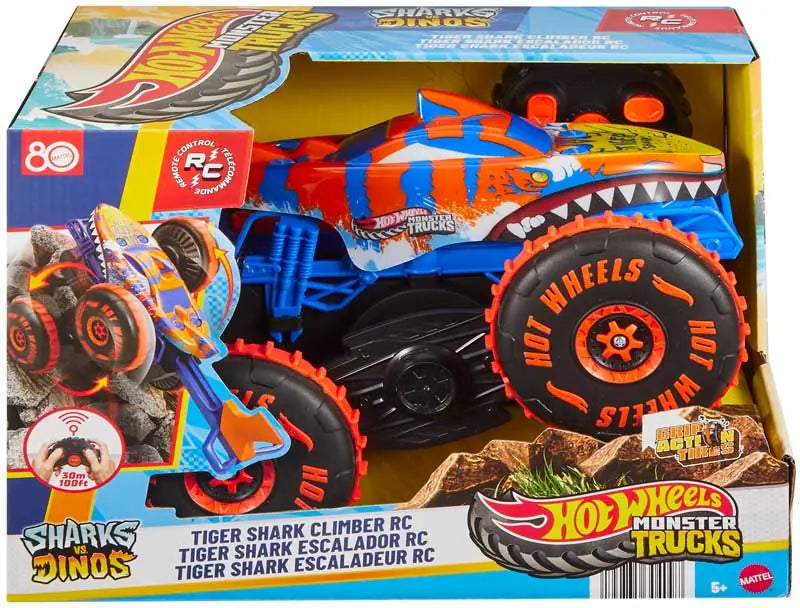 Hot Wheels Monster Trucks 1:15 Tiger Shark Climber RC