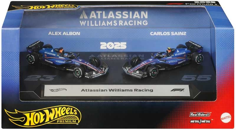 Hot Wheels Premium Formula 1 2 - Pack: Atlassian Williams Ra
