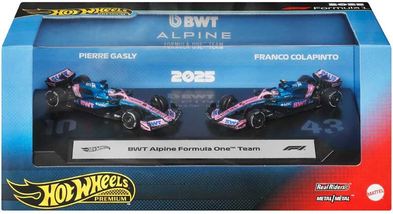 Hot Wheels Premium Formula 1 2 - Pack: Bwt Alpine f1 Team