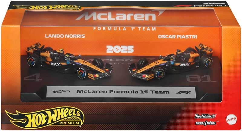 Hot Wheels Premium Formula 1 2 - Pack: Mclaren Formula 1 Tea