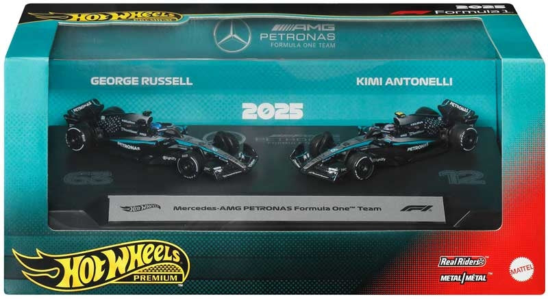 Hot Wheels Premium Formula 1 2 - Pack: Mercedes - Amg Petron