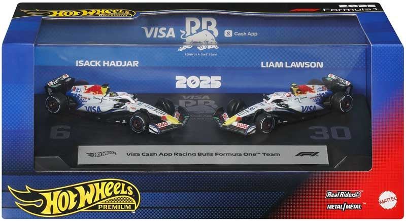 Hot Wheels Premium Formula 1 2 - Pack: Visa Cash App Racing