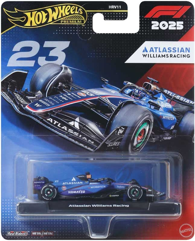 Hot Wheels Premium Formula 1: Atlassian Williams Racing Alex